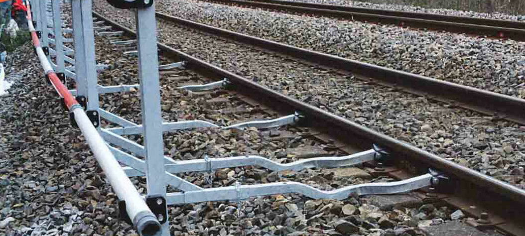 installation barrière de chantier sncf voie ferrée valence